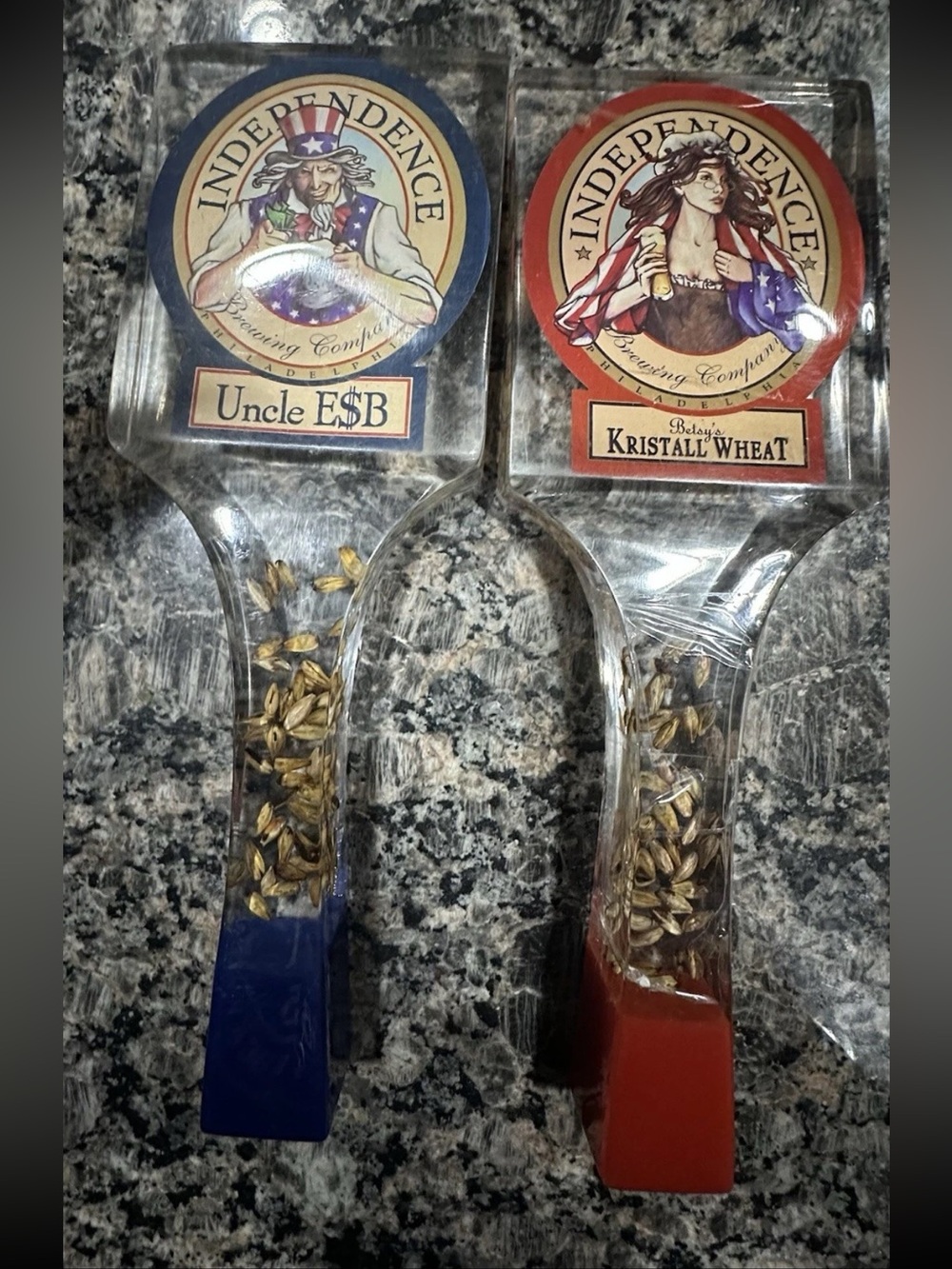 Independence Brewing Philadelphia Beer Tap Handles Uncle ESB Kristall Wheat Pair